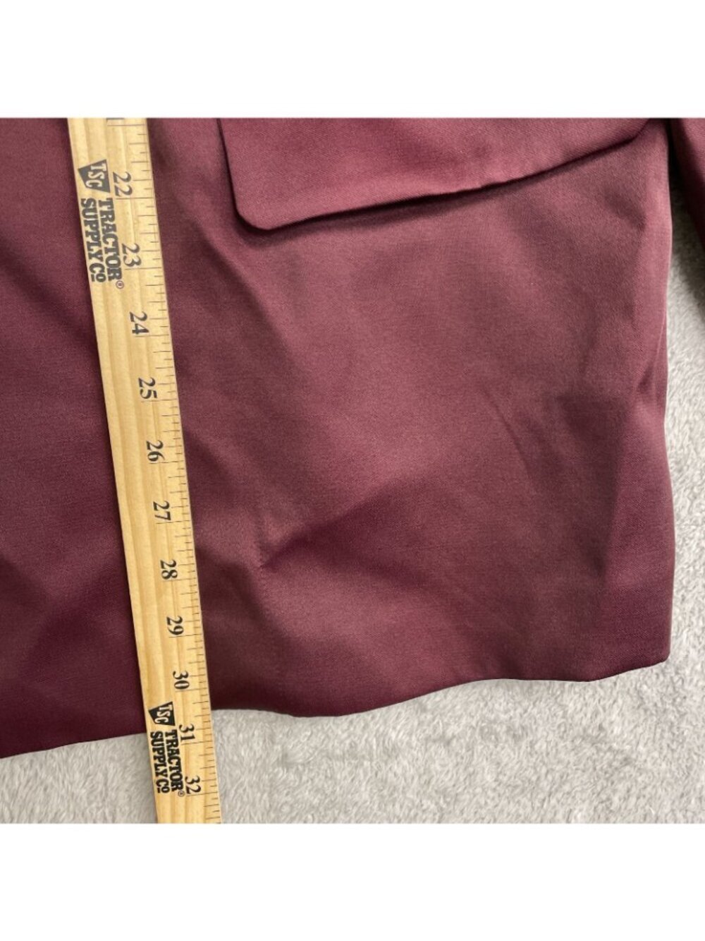 NWT A New Day Women's Size L Burgundy Double-Breasted Blazer Jacket J1833 - Picture 6 of 8